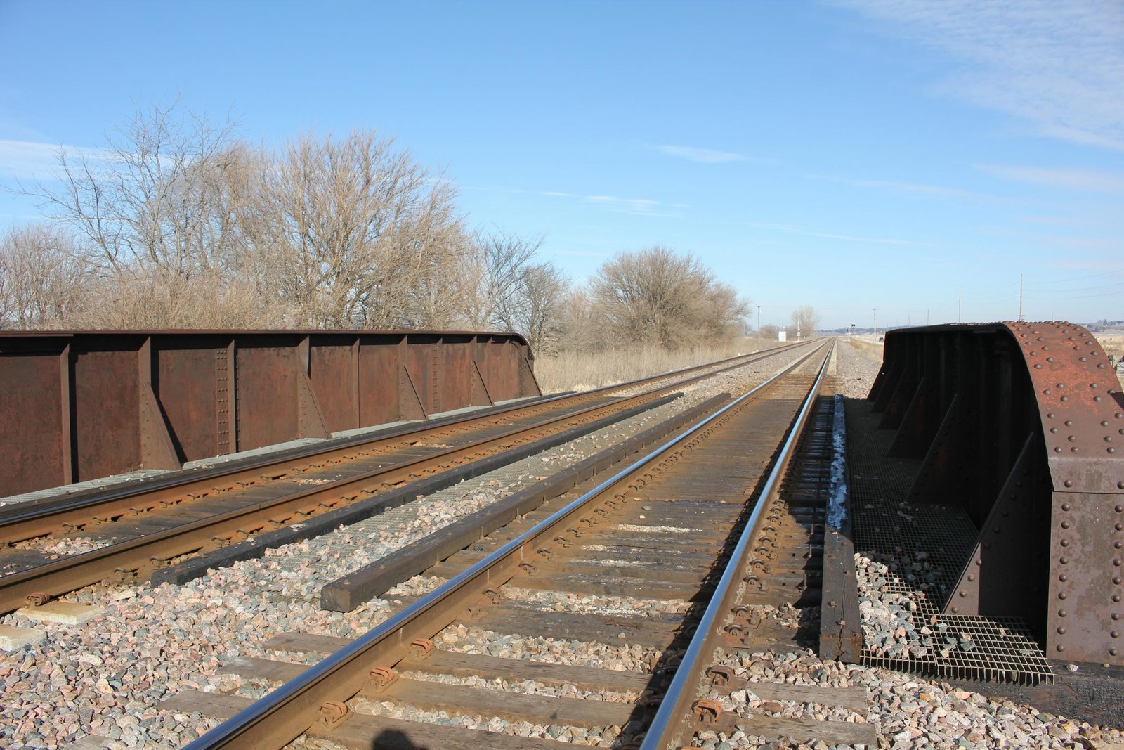 Looking east
